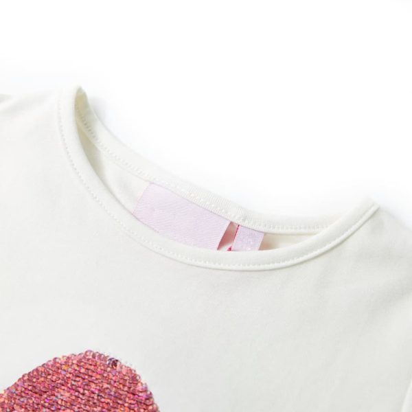 T-shirt infantil cor cru 104 - Image 3
