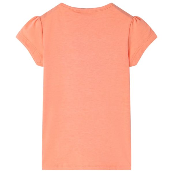 T-shirt para criança laranja-néon 116 - Image 2