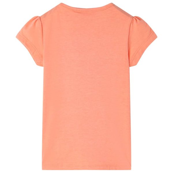 T-shirt para criança laranja-néon 128 - Image 2