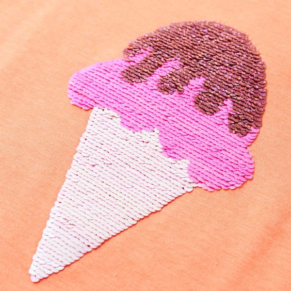 T-shirt para criança laranja-néon 140 - Image 4
