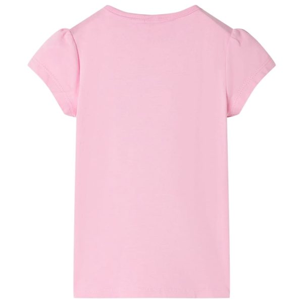T-shirt para criança rosa-choque 140 - Image 2