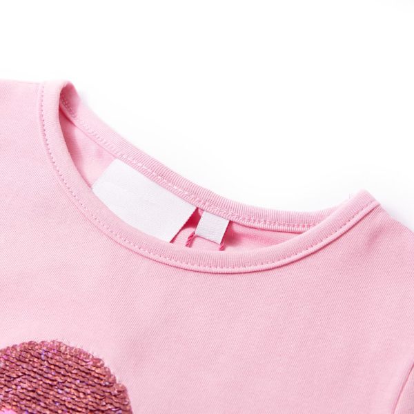 T-shirt para criança rosa-choque 140 - Image 3