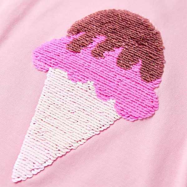 T-shirt para criança rosa-choque 140 - Image 4