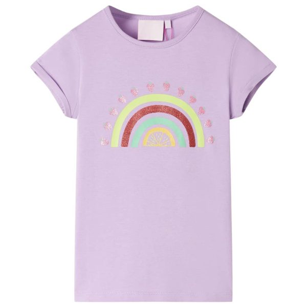 T-shirt infantil lilás 116