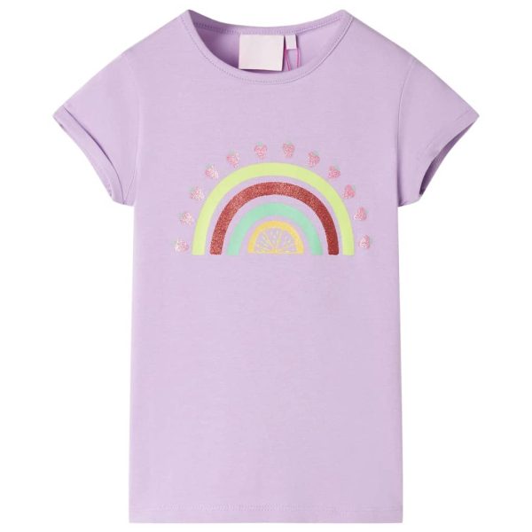 T-shirt infantil lilás 140