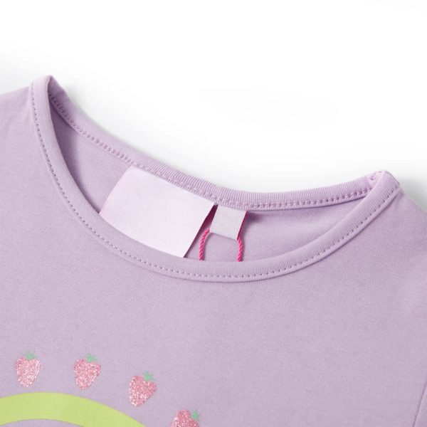 T-shirt infantil lilás 140 - Image 3