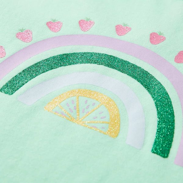 T-shirt infantil verde brilhante 128 - Image 4