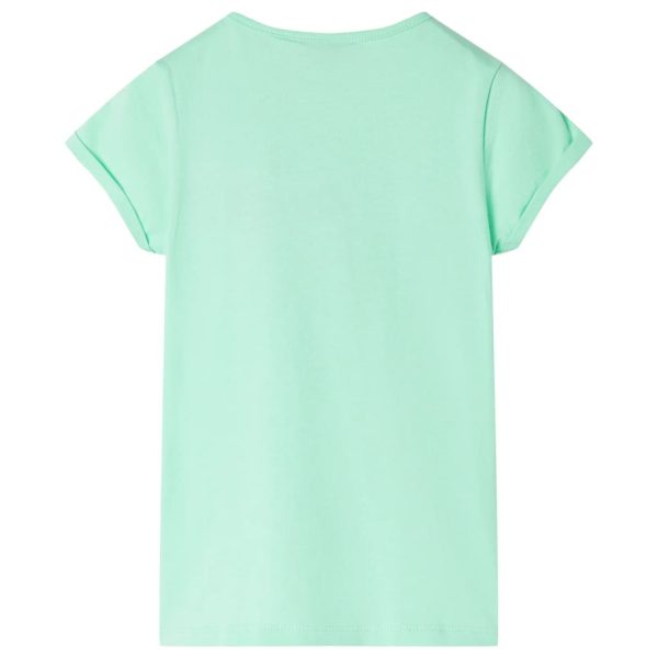 T-shirt infantil verde brilhante 140 - Image 2