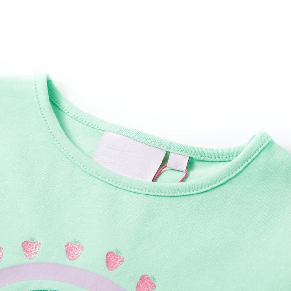 T-shirt infantil verde brilhante 140 - Image 3