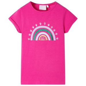 T-shirt de criança rosa-escuro 104