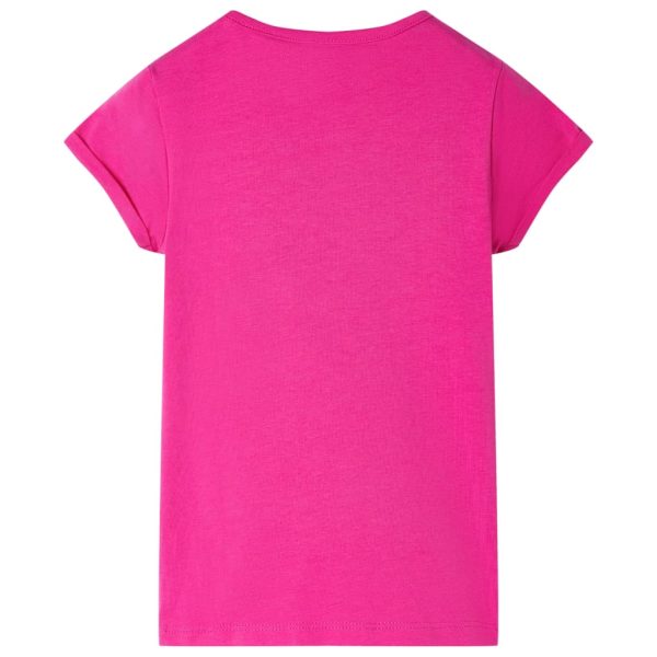 T-shirt de criança rosa-escuro 140 - Image 2