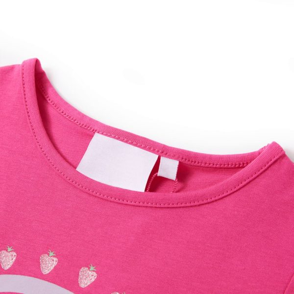 T-shirt de criança rosa-escuro 140 - Image 3