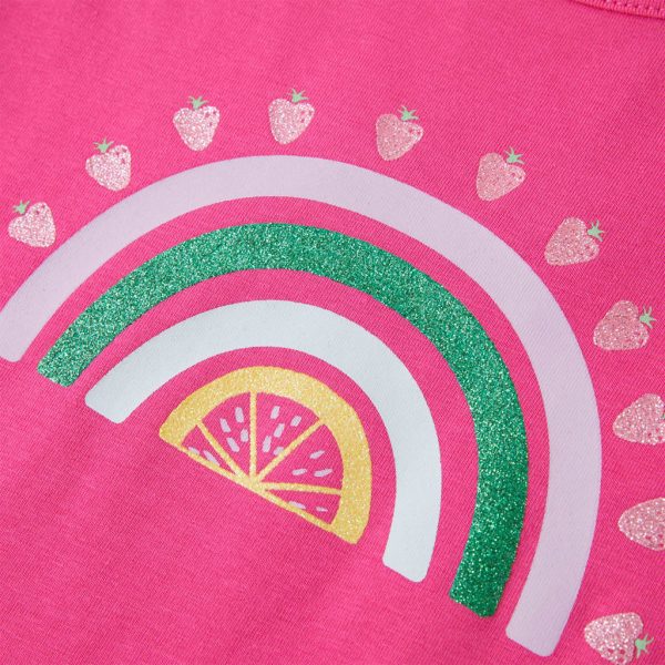 T-shirt de criança rosa-escuro 140 - Image 4