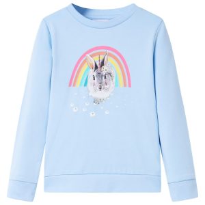 Sweatshirt para criança azul-claro 116