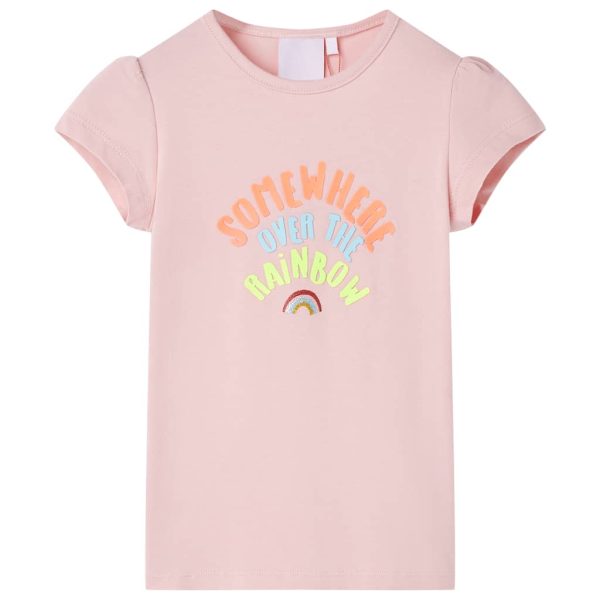 T-shirt de criança rosa-claro 104