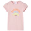 T-shirt de criança rosa-claro 140