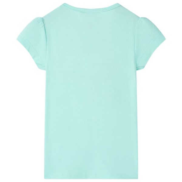 T-shirt de criança ciano-claro 104 - Image 2