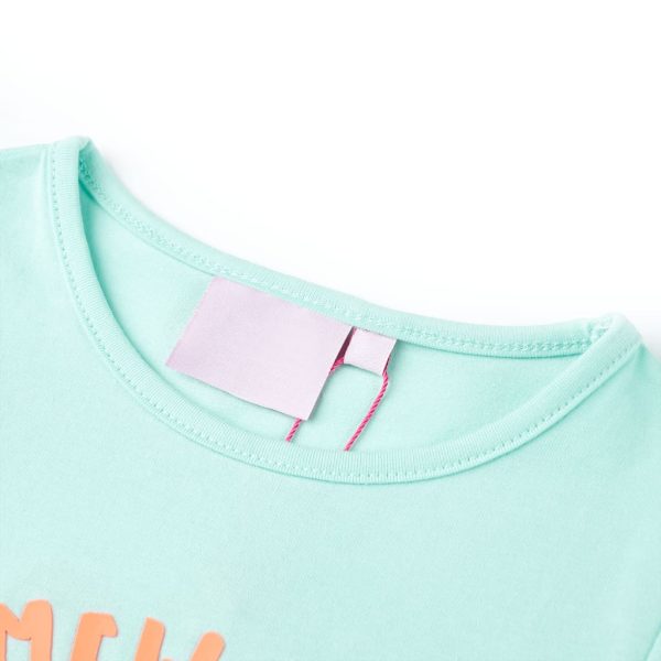 T-shirt de criança ciano-claro 104 - Image 3