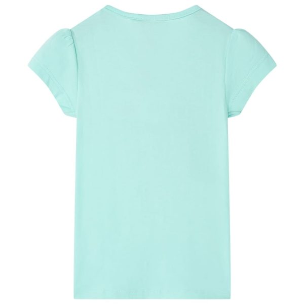T-shirt de criança ciano-claro 128 - Image 2