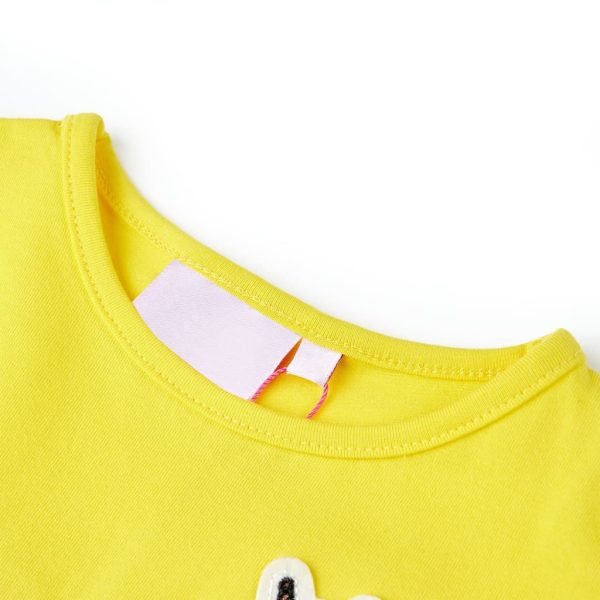 T-shirt de criança amarelo brilhante 128 - Image 3