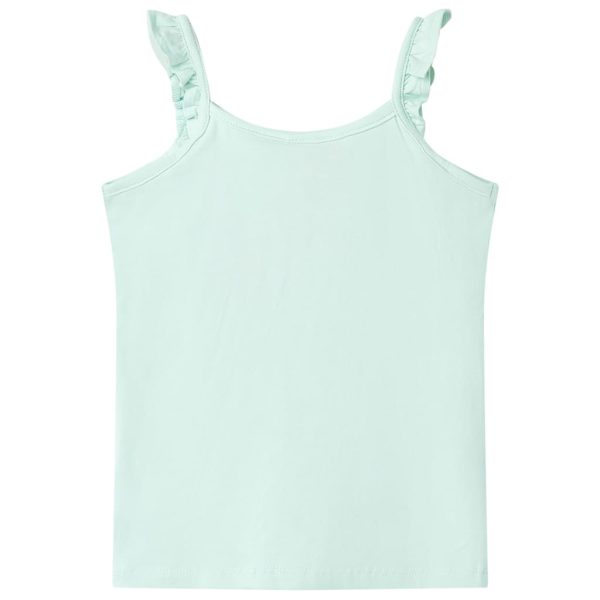 T-shirt de alças para criança menta-claro 104 - Image 2