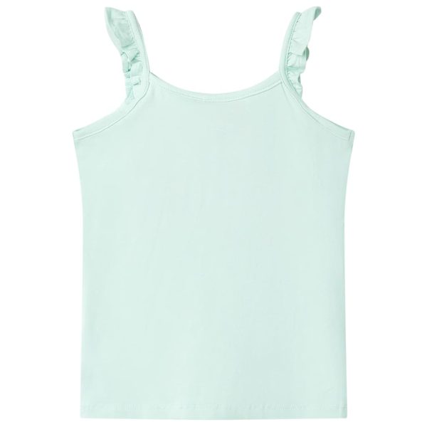 T-shirt de alças para criança menta-claro 128 - Image 2