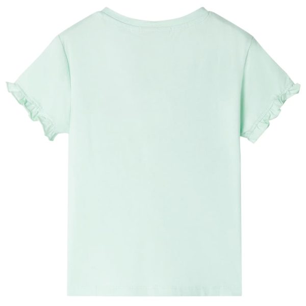 T-shirt infantil menta-claro 104 - Image 2