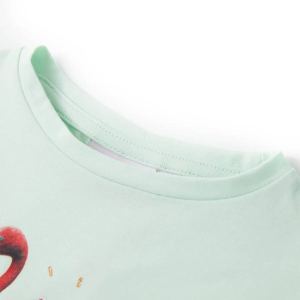 T-shirt infantil menta-claro 104 - Image 3