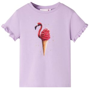 T-shirt para criança lilás 128