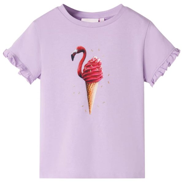 T-shirt para criança lilás 128