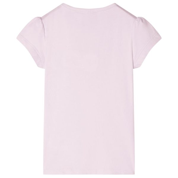 T-shirt de manga curta para criança rosa-suave 92 - Image 2
