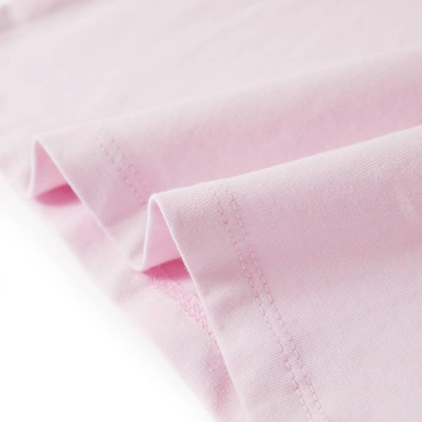 T-shirt de manga curta para criança rosa-suave 140 - Image 6
