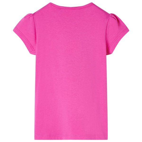 T-shirt de manga curta para criança rosa-escuro 92 - Image 2