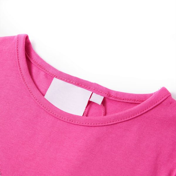 T-shirt de manga curta para criança rosa-escuro 92 - Image 3
