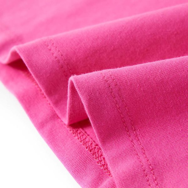 T-shirt de manga curta para criança rosa-escuro 92 - Image 6
