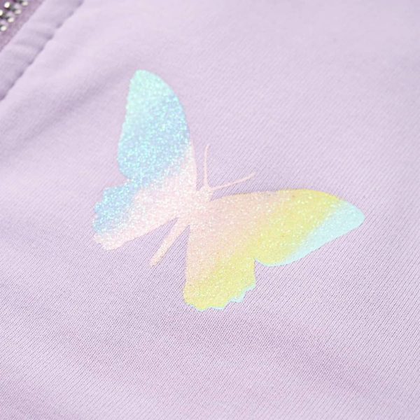 Sweatshirt para criança com capuz lilás 104 - Image 5
