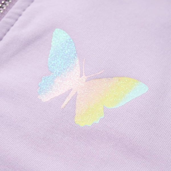 Sweatshirt para criança com capuz lilás 116 - Image 5