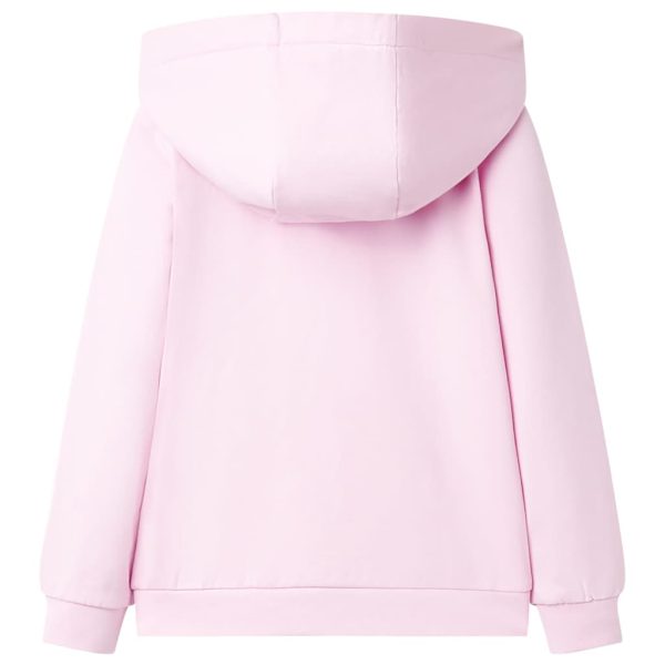 Sweatshirt para criança com capuz rosa-claro 92 - Image 2