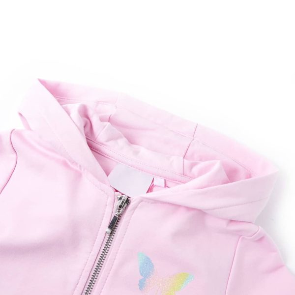 Sweatshirt para criança com capuz rosa-claro 92 - Image 3