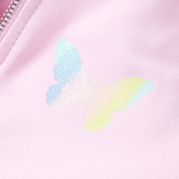 Sweatshirt para criança com capuz rosa-claro 92 - Image 6