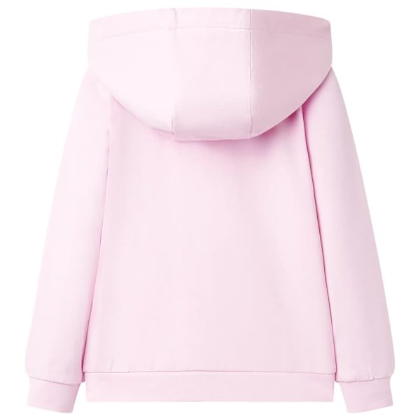 Sweatshirt para criança com capuz rosa-claro 104 - Image 2