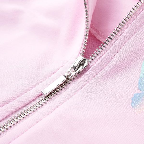 Sweatshirt para criança com capuz rosa-claro 104 - Image 4