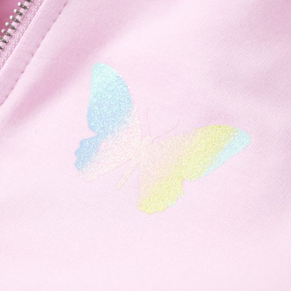 Sweatshirt para criança com capuz rosa-claro 104 - Image 6