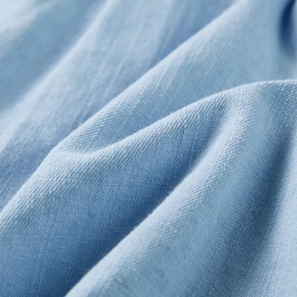 Vestido de criança com folhos azul-suave 104 - Image 7