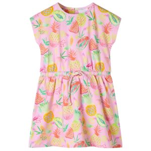 Vestido de criança rosa suave 140
