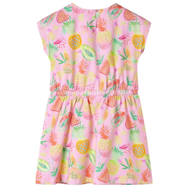 Vestido de criança rosa suave 140 - Image 2