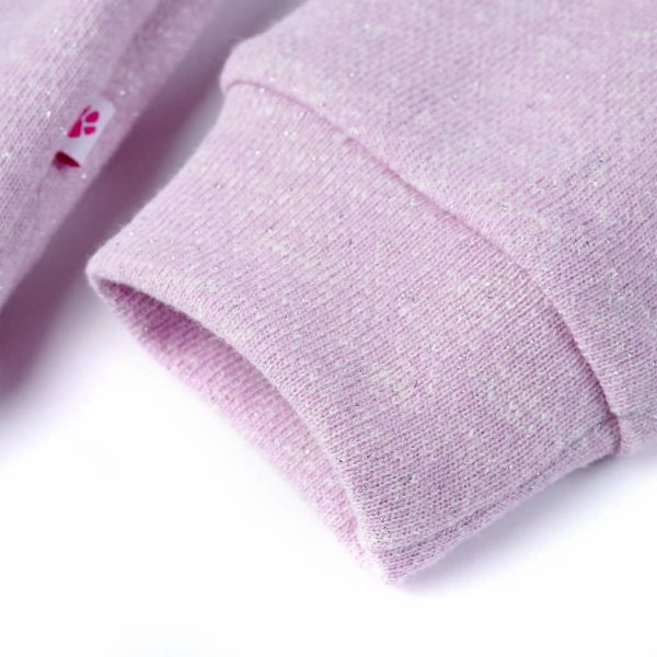 Sweatshirt para criança com capuz e fecho mistura de lila 92 - Image 6
