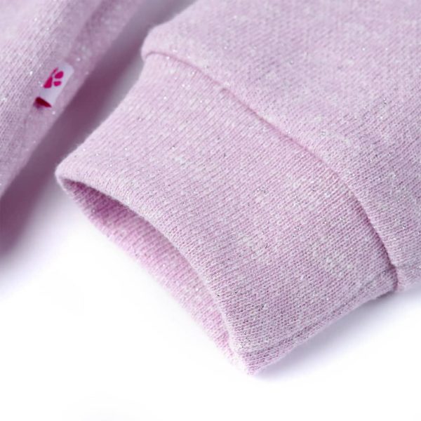 Sweatshirt para criança com capuz e fecho mistura de lila 104 - Image 6