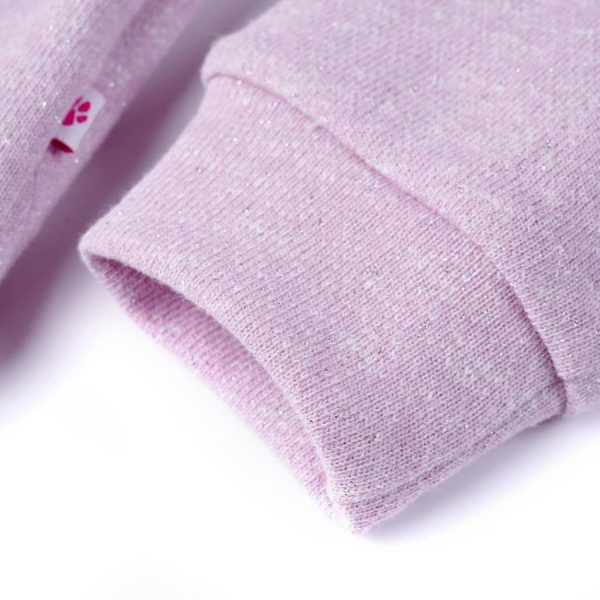 Sweatshirt para criança com capuz e fecho mistura de lila 128 - Image 6