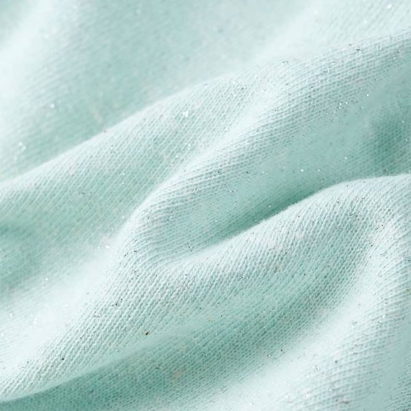Sweatshirt para criança com capuz e fecho menta-claro misto 92 - Image 7